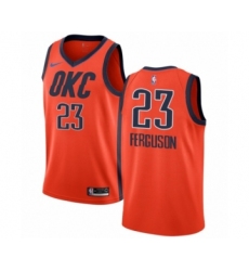 Men's Nike Oklahoma City Thunder #23 Terrance Ferguson Orange Swingman Jersey - Earned Edition
