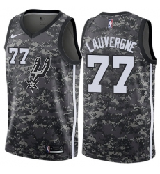 Youth Nike San Antonio Spurs #77 Joffrey Lauvergne Swingman Camo NBA Jersey - City Edition
