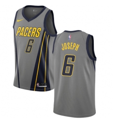 Men's Nike Indiana Pacers #6 Cory Joseph Swingman Gray NBA Jersey - City Edition