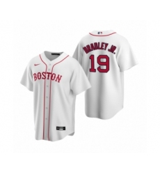 Women's Boston Red Sox #19 Jackie Bradley Jr. Nike White Replica Alternate Jersey