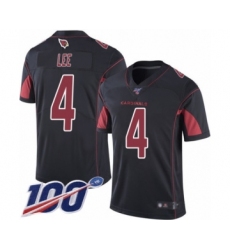 Men's Arizona Cardinals #4 Andy Lee Limited Black Rush Vapor Untouchable 100th Season Football Jersey