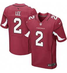 Men's Nike Arizona Cardinals #2 Andy Lee Elite Red Team Color NFL Jersey