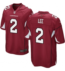 Men's Nike Arizona Cardinals #2 Andy Lee Game Red Team Color NFL Jersey