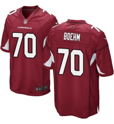Men's Nike Arizona Cardinals #70 Evan Boehm Game Red Team Color NFL Jersey