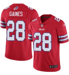 Men's Nike Buffalo Bills #28 E.J. Gaines Elite Red Rush Vapor Untouchable NFL Jersey