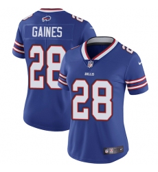 Women's Nike Buffalo Bills #28 E.J. Gaines Royal Blue Team Color Vapor Untouchable Elite Player NFL Jersey