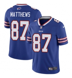 Youth Nike Buffalo Bills #87 Jordan Matthews Royal Blue Team Color Vapor Untouchable Elite Player NFL Jersey