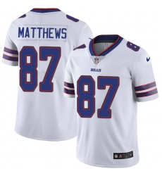 Youth Nike Buffalo Bills #87 Jordan Matthews White Vapor Untouchable Elite Player NFL Jersey