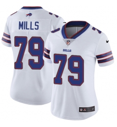 Women's Nike Buffalo Bills #79 Jordan Mills White Vapor Untouchable Elite Player NFL Jersey