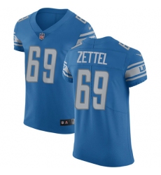 Men's Nike Detroit Lions #69 Anthony Zettel Blue Team Color Vapor Untouchable Elite Player NFL Jersey
