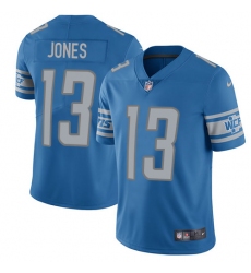 Men's Nike Detroit Lions #13 T.J. Jones Blue Team Color Vapor Untouchable Limited Player NFL Jersey