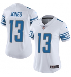 Women's Nike Detroit Lions #13 T.J. Jones White Vapor Untouchable Limited Player NFL Jersey