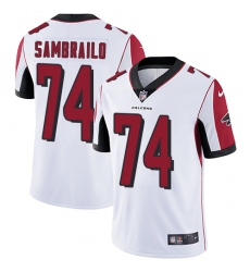 Men's Nike Atlanta Falcons #74 Ty Sambrailo White Vapor Untouchable Limited Player NFL Jersey