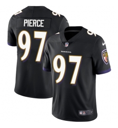 Youth Nike Baltimore Ravens #97 Michael Pierce Black Alternate Vapor Untouchable Elite Player NFL Jersey
