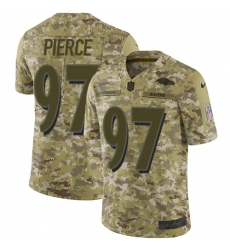 Youth Nike Baltimore Ravens #97 Michael Pierce Limited Camo 2018 Salute to Service NFL Jersey