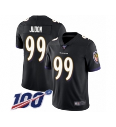 Men's Baltimore Ravens #99 Matt Judon Black Alternate Vapor Untouchable Limited Player 100th Season Football Jersey
