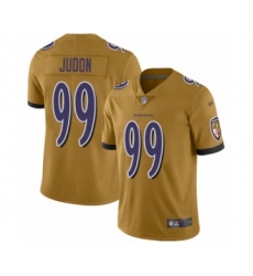 Men's Baltimore Ravens #99 Matt Judon Limited Gold Inverted Legend Football Jersey