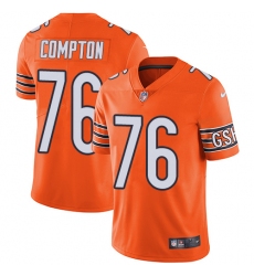 Youth Nike Chicago Bears #76 Tom Compton Limited Orange Rush Vapor Untouchable NFL Jersey