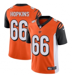 Youth Nike Cincinnati Bengals #66 Trey Hopkins Orange Alternate Vapor Untouchable Elite Player NFL Jersey