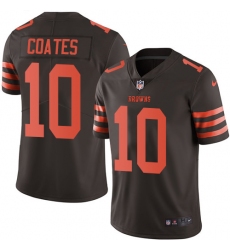 Youth Nike Cleveland Browns #10 Sammie Coates Limited Brown Rush Vapor Untouchable NFL Jersey