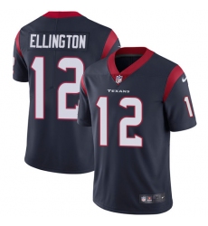 Youth Nike Houston Texans #12 Bruce Ellington Navy Blue Team Color Vapor Untouchable Limited Player NFL Jersey