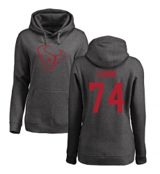 NFL Women's Nike Houston Texans #74 Kendall Lamm Ash One Color Pullover Hoodie