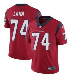 Youth Nike Houston Texans #74 Kendall Lamm Red Alternate Vapor Untouchable Limited Player NFL Jersey