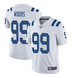 Men's Nike Indianapolis Colts #99 Al Woods White Vapor Untouchable Limited Player NFL Jersey
