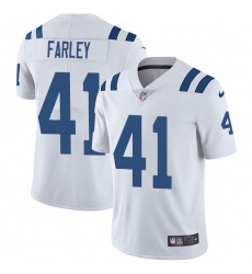 Men's Nike Indianapolis Colts #41 Matthias Farley White Vapor Untouchable Limited Player NFL Jersey