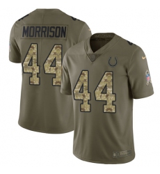 Youth Nike Indianapolis Colts #44 Antonio Morrison Limited Olive/Camo 2017 Salute to Service NFL Jersey