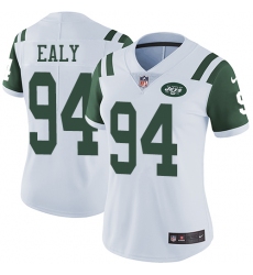 Women's Nike New York Jets #94 Kony Ealy White Vapor Untouchable Limited Player NFL Jersey