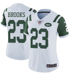 Women's Nike New York Jets #23 Terrence Brooks White Vapor Untouchable Limited Player NFL Jersey