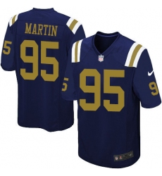 Men's Nike New York Jets #95 Josh Martin Limited Navy Blue Alternate NFL Jersey