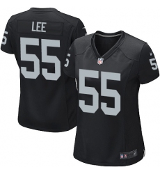 Women's Nike Oakland Raiders #55 Marquel Lee Game Black Team Color NFL Jersey