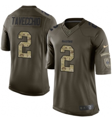 Men's Nike Oakland Raiders #2 Giorgio Tavecchio Elite Green Salute to Service NFL Jersey
