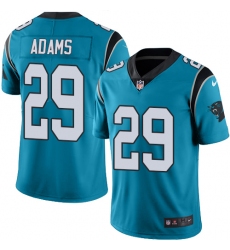 Youth Nike Carolina Panthers #29 Mike Adams Limited Blue Rush Vapor Untouchable NFL Jersey