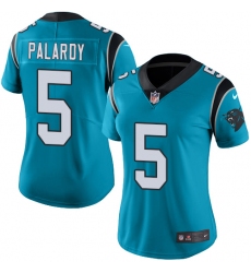Women's Nike Carolina Panthers #5 Michael Palardy Limited Blue Rush Vapor Untouchable NFL Jersey