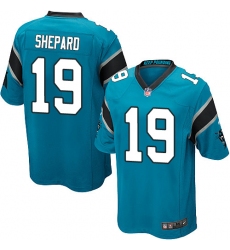 Men's Nike Carolina Panthers #19 Russell Shepard Game Blue Alternate NFL Jersey