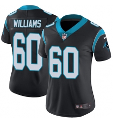 Women's Nike Carolina Panthers #60 Daryl Williams Black Team Color Vapor Untouchable Elite Player NFL Jersey