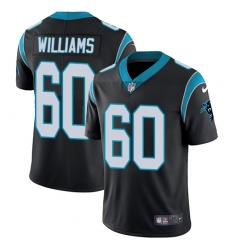 Youth Nike Carolina Panthers #60 Daryl Williams Black Team Color Vapor Untouchable Limited Player NFL Jersey
