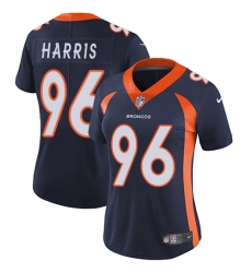 Women's Nike Denver Broncos #96 Shelby Harris Navy Blue Alternate Vapor Untouchable Elite Player NFL Jersey
