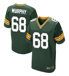 Men's Nike Green Bay Packers #68 Kyle Murphy Elite Green Team Color NFL Jersey