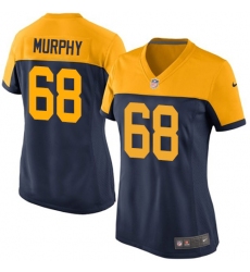 Women's Nike Green Bay Packers #68 Kyle Murphy Game Navy Blue Alternate NFL Jersey