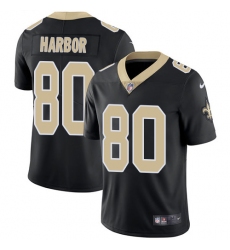 Youth Nike New Orleans Saints #80 Clay Harbor Black Team Color Vapor Untouchable Limited Player NFL Jersey