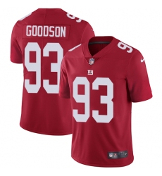 Men's Nike New York Giants #93 B.J. Goodson Red Alternate Vapor Untouchable Limited Player NFL Jersey