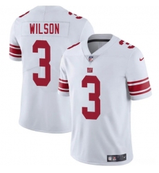 Men's New York Giants #3 Russell Wilson White 2025 Vapor Untouchable Limited Football Stitched Jersey