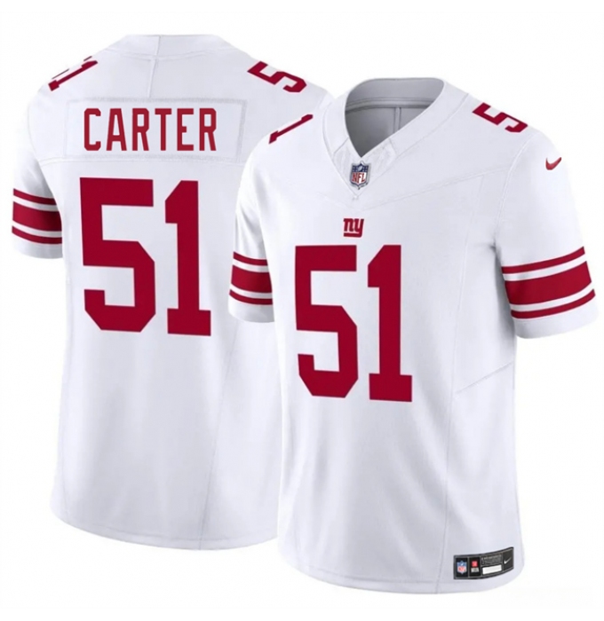 Youth New York Giants #51 Abdul Carter White 2025 Draft F.U.S.E. Vapor Untouchable Limited Stitched Jersey