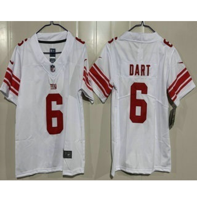 Youth New York Giants #6 Jaxson Dart Limited White Vapor Jersey