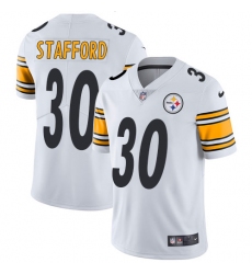 Youth Nike Pittsburgh Steelers #30 Daimion Stafford White Vapor Untouchable Limited Player NFL Jersey