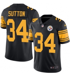 Youth Nike Pittsburgh Steelers #20 Cameron Sutton Limited Black Rush Vapor Untouchable NFL Jersey